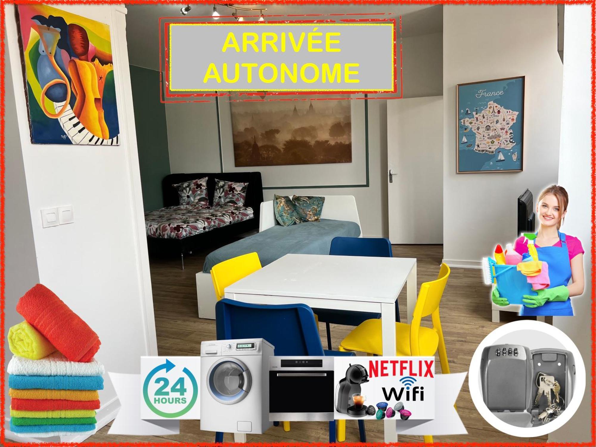 Appartement 011 Chic & Cosy 40m2 Hypercentre Wifi Smart Tv Netflix Saint-Etienne (Loire)